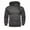 Grey, variant on XIAONU Mens Hoodies Half-Zip Hooded Slim-Fit Sweatshirt, Retro Solid Color Long-Sleeve Pullover Hooded Sweatshirt