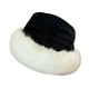thumbnail image 5 of Sombrero de pescador de invierno, suave y a la moda, ideal para actividades al aire libre, como escalada. negro blanco, 5 of 9