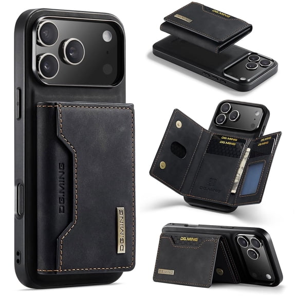 2 in 1 Detachable Wallet Phone Cases Compatible with iPhone 17 Pro Max Case with Card Holder 6.9'' Magnetic Leather Cover