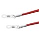 thumbnail image 3 of 2 Piezas, Retenedores de Cuerda de Ajuste Universal, Correas de Soporte de Cuerda de terre Unisex Antideportivas , rojo Macarena Cordón de la cadena de anteojos, 3 of 7