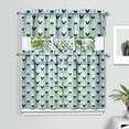 thumbnail image 2 of Kitchen Curtains 36 Inch Short - 3 Panel Set with Cute Cat Paw Pattern, Rod Pocket Window Curtain, 100% Polyester for Pet Lovers Farmhouse, Cafe, Kitchen, Bedroom, Easy Wash, 2 of 6