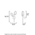 thumbnail image 5 of E32792-93NAB ET2 Lighting Blossom - 18.75 Inch 8W 2 LED Wall Sconce-Natural Aged Brass Finish, 5 of 5
