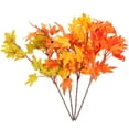 thumbnail image 6 of FRCOLOR 16 pcs  Fall Pick Artificial Maple Leaf Branch Thanksgiving Autumn Maple Leaves Twigs, 6 of 8