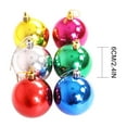 thumbnail image 4 of Christmas Ornaments 6Pcs Christmas Balls Baubles Party Xmas Tree Decorations Hanging Ornament Decor for Xmas Tree Craft Gifts for Home Holiday Wedding Party Decorations, 4 of 4