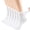 White, variant on MD Ankle Diabetic Socks for Women and Men Non-Binding Top Cushion Sole Seamless Toe, 6 Pairs (10-13, Black)