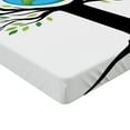 thumbnail image 2 of Ambesonne Tree Fitted Sheet, Green Friendly Earth, Full Size, Green Black Blue, 2 of 3