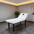 thumbnail image 4 of Massage Fitted Sheet Brushed Polyester Bed Cover For Spa Salon & Universal Size With All Round Elastic Machine Washable 6ft Table Cloth Table Cloth for 4 0 Tablecloth round Table Cloth for 6 Ft Table, 4 of 7