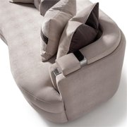 Michael Amini Carmela Sofa - Zinc/Silver