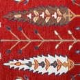 thumbnail image 5 of LR Home Bella Alice Red/Blue Transitional Floral Wool Area Rug, 5' x 7'9", 5 of 6