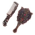 thumbnail image 4 of Here's a polished product description and details for the **Vintage Compact Mirror and Comb Set**:\n\n \n\n### **Vintage Compact Mirror and Comb Set –, 4 of 5