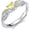 Citrine - November, variant on Angel Promise Ring 925 Sterling Silver Angel Wings Heart-Shaped Ring Women's Angel Commemorative Ring with Heart-Shaped Birthstone Promise Ring Adjustable Size 7