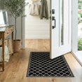 thumbnail image 2 of ODIKA 2'x3' Washable Throw Rug Non-Slip, Low Profile, Flatwoven, Easy Care Table Interlocking Pvc Diamonds Grid Covering Dining Under for Hallway, Study Room, 2 of 7