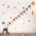 thumbnail image 1 of Nine planets wall sticker creative children's room background wall decoration PVC graffiti sticker, 1 of 5