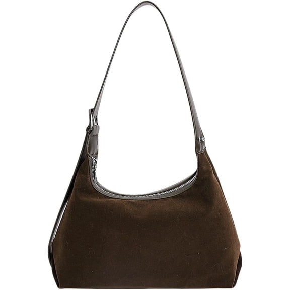 CoCoMangos Women's Soft Faux Suede Slouchy Hobo Purse with Zipper Closure,Adjustable Strap,Crossbody Shoulder Tote Bag for Fall 2025
