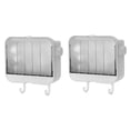 thumbnail image 4 of 2 Pcs Bowl Soap Dish with Lid High-quality Lightweight Container Travel, 4 of 8