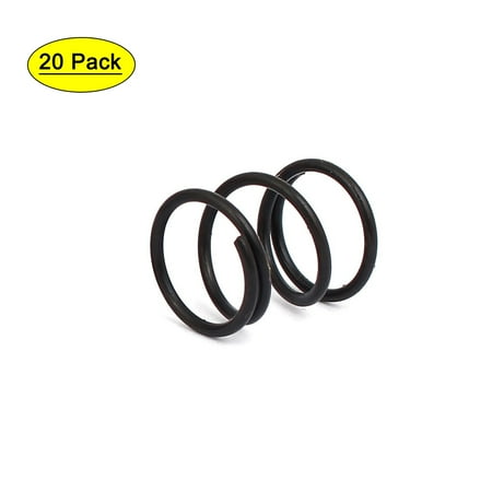 

1.2mm Wire Dia 13mm Outer Diameter 15mm Long Compression Springs Black 20pcs