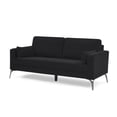 thumbnail image 3 of Miekor Furniture 3 Piece Living Room Sofa Set, including 3-Seater Sofa, Loveseat and Sofa Chair, with Two Small Pillows, Corduroy Black 00204, 3 of 9