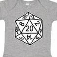 thumbnail image 4 of Inktastic 20 Sided White Dice Boys or Girls Baby Bodysuit, 4 of 5