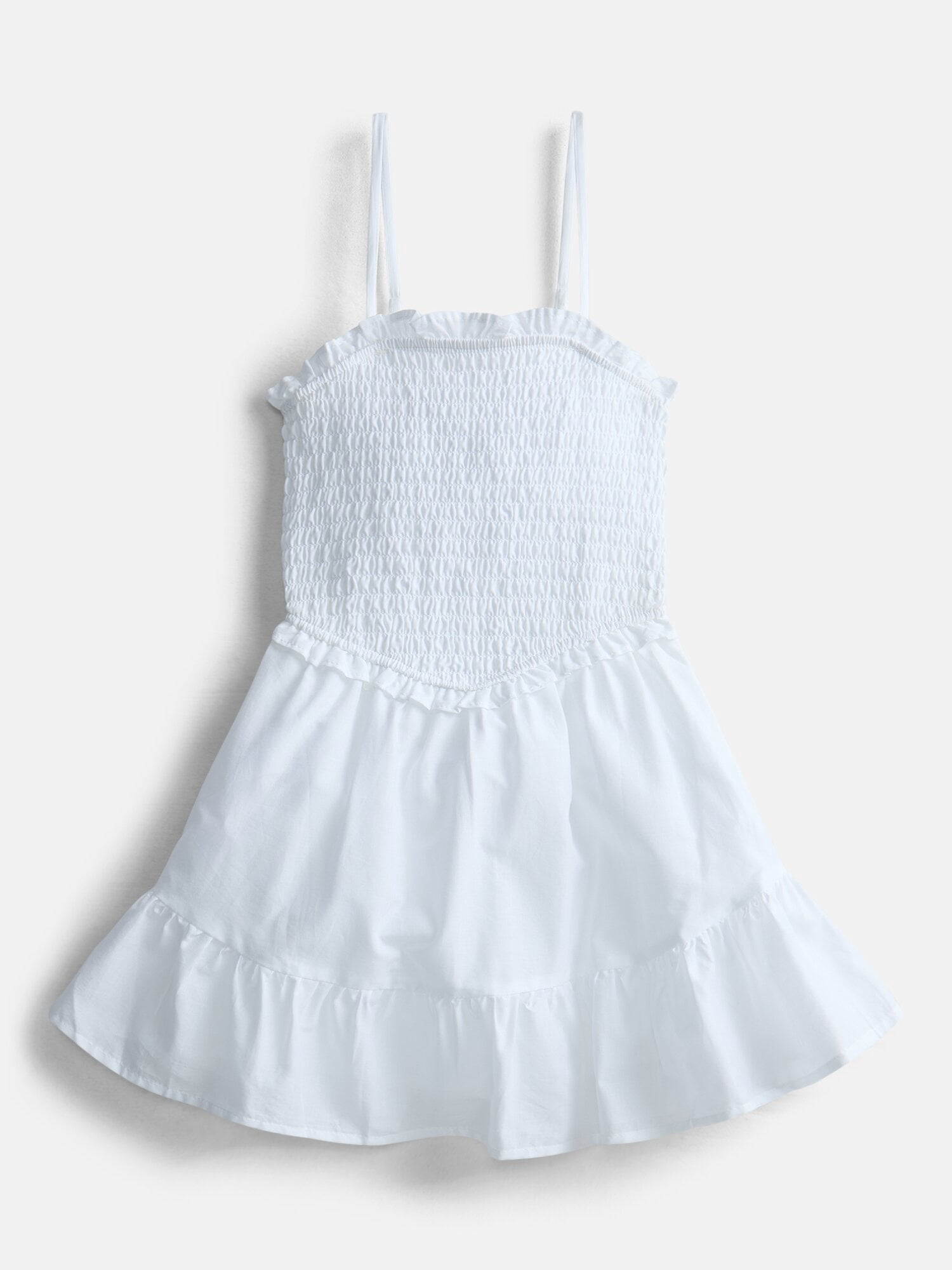 Weekend Academy Girls Smocked Ruffle Cotton Dress, Sizes 4-18