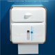 thumbnail image 2 of Caja Dispensadora De Portarrollos De Papel Higiénico Sin Perforaciones Estuche De Almacenamiento De Tejido Extraíble Impermeable Multifunción Fácil De Llenar Con Contenedor De Cajones Blanco Cateissary HA021109-00, 2 of 7