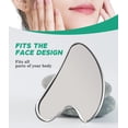 thumbnail image 2 of Herramienta de masaje facial Gua Sha de acero inoxidable Boncun, 2 of 7