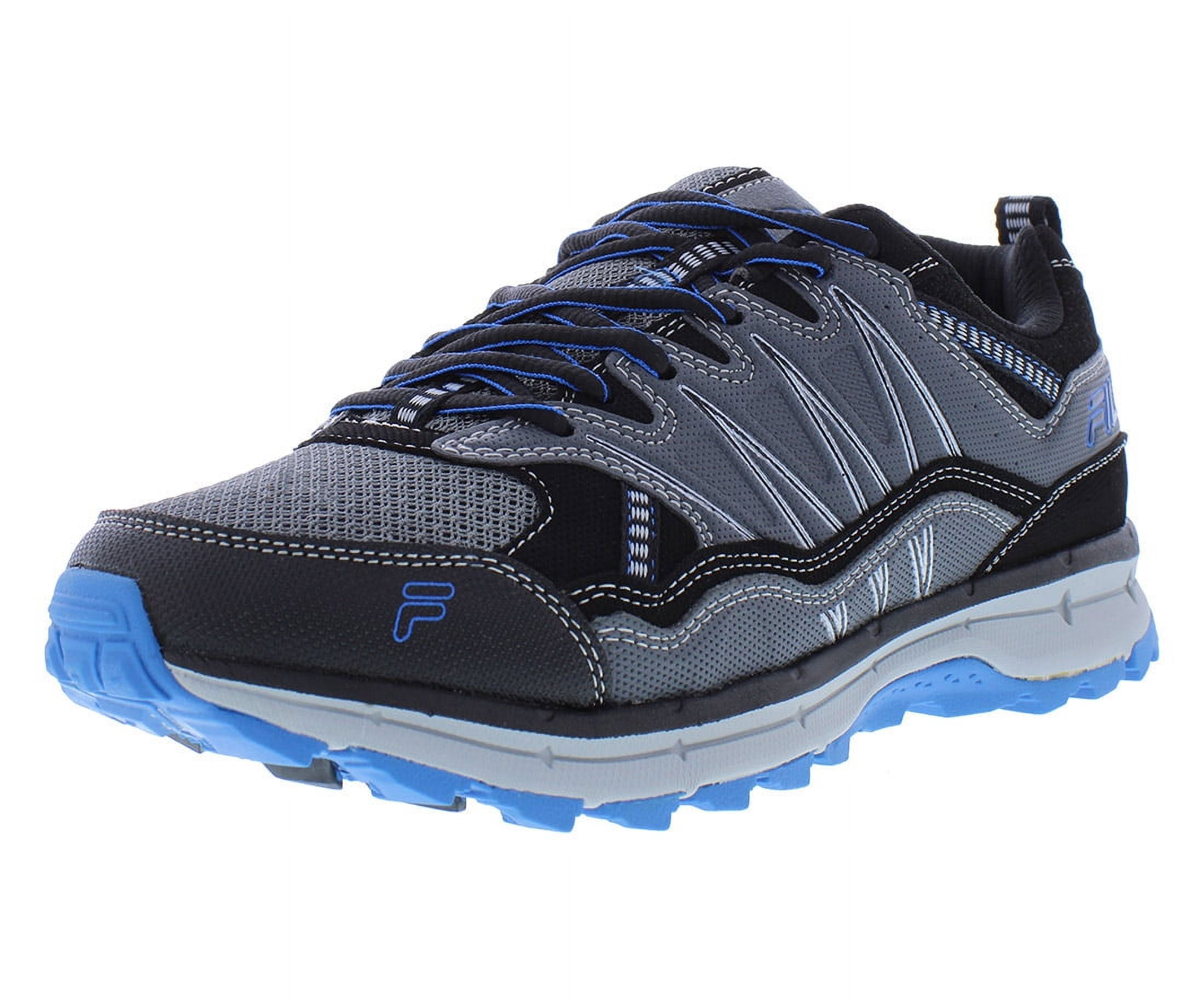 Black and Blue Athletic Sneakers Trainer, Black & Blue | Athletic Metal Free Lightweight Work  main image 2