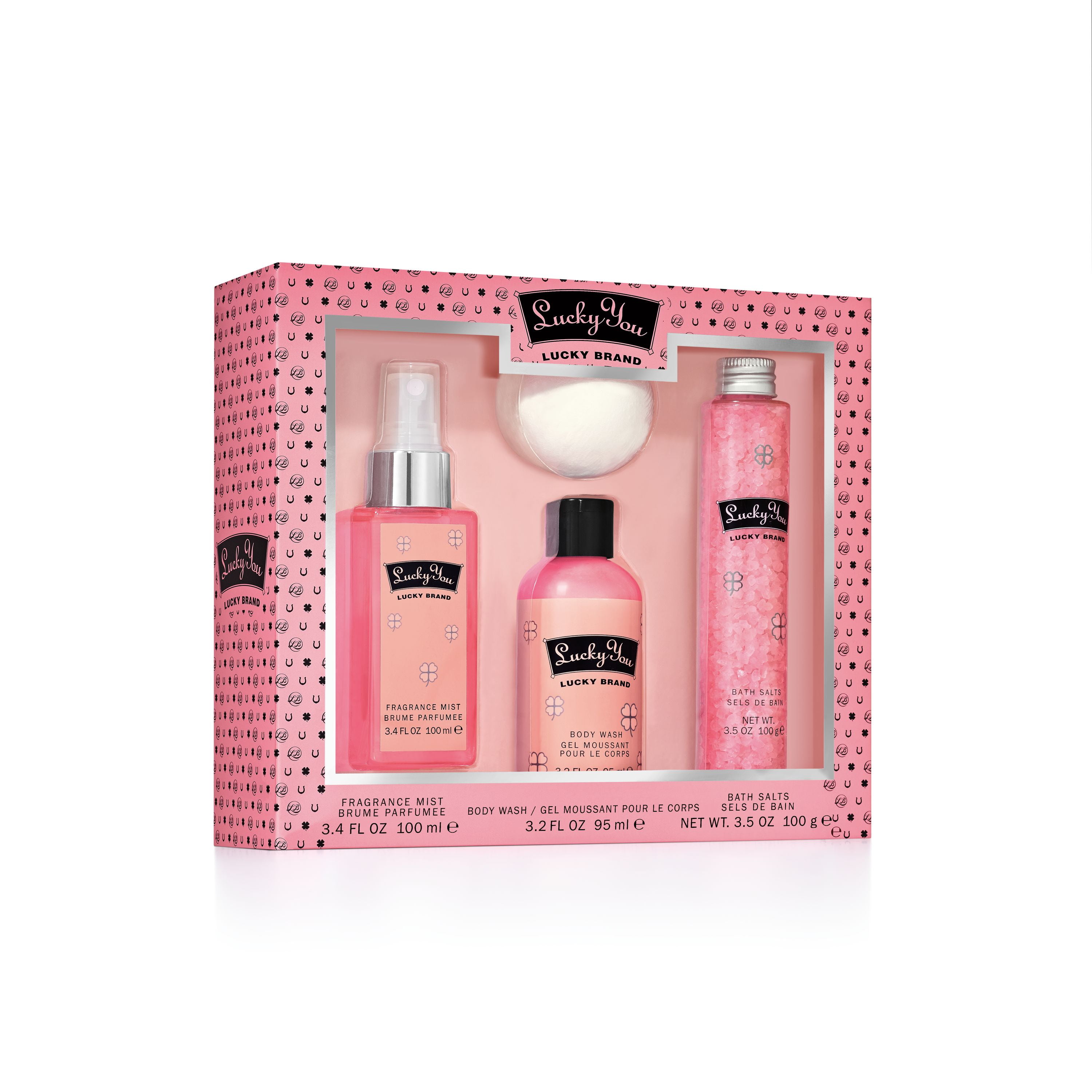 Lucky You Fragrance Bath Set for Women, 4 pc
