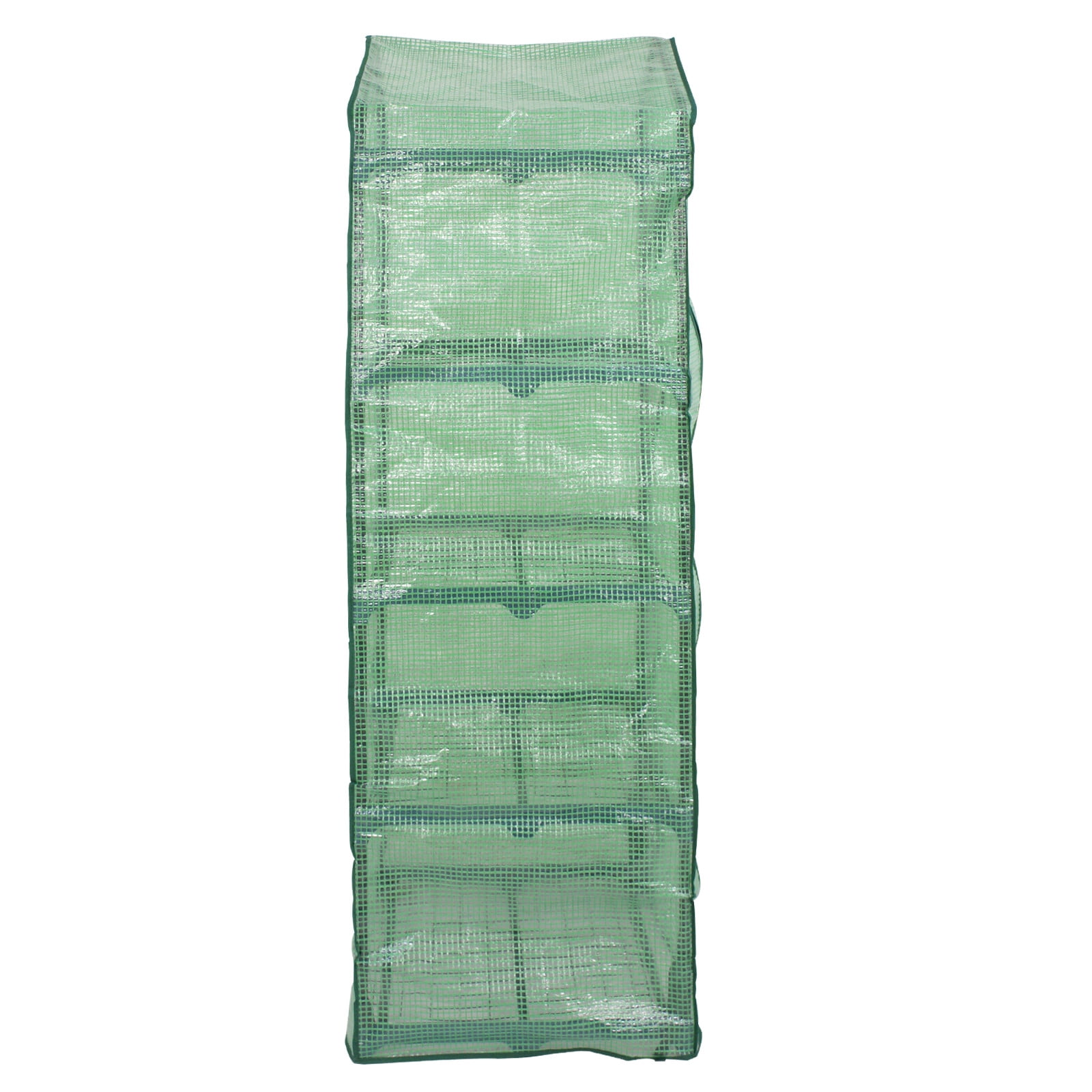 SuperDeal Mini Plant Greenhouse 27 in x 19 in Zipper Door 4 Tiers 4 Shelves