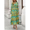 thumbnail image 4 of PRETTYGARDEN Women's Floral Maxi Dress Spring Long Sleeve V Neck Casual A Line Long Flowy Boho Party Dresses, 4 of 7