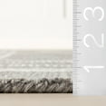 thumbnail image 2 of nuLOOM Vivica Plaid Wool Area Rug, 5' x 8', Vivica Dark Grey, 2 of 9