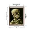 thumbnail image 7 of DECORARTS - Head of a Skeleton with a Burning Cigarette. Vincent Van Gogh Art Reproduction. Framed size: 43x35", 7 of 7