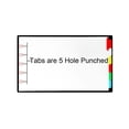 thumbnail image 5 of Legal Landscape Color Blank Tabs, 6 Per Set, for Landscape or Horizontal Binders, for Legal Size Paper, 5 Hole Punched., 5 of 9