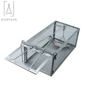 Gustave 2Pcs Rat Trap Cage Humane Mouse Traps Animal Pest Mouse Control Bait Catch -11*5.5*4.3 inch