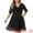 Black, variant on DARING DIVA V Neck Swing A-Line Cocktail Wedding Midi Lace Dress 3X Hot Pink