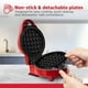 thumbnail image 5 of Holstein Housewares Mini gofres y plancha 5 en 1 – Aparato personal de 4 pulgadas con 7 placas antiadherentes extraíbles, hace cachorros, gatitos, gofres en forma de corazón, panqueques, huevos y más, 5 of 5
