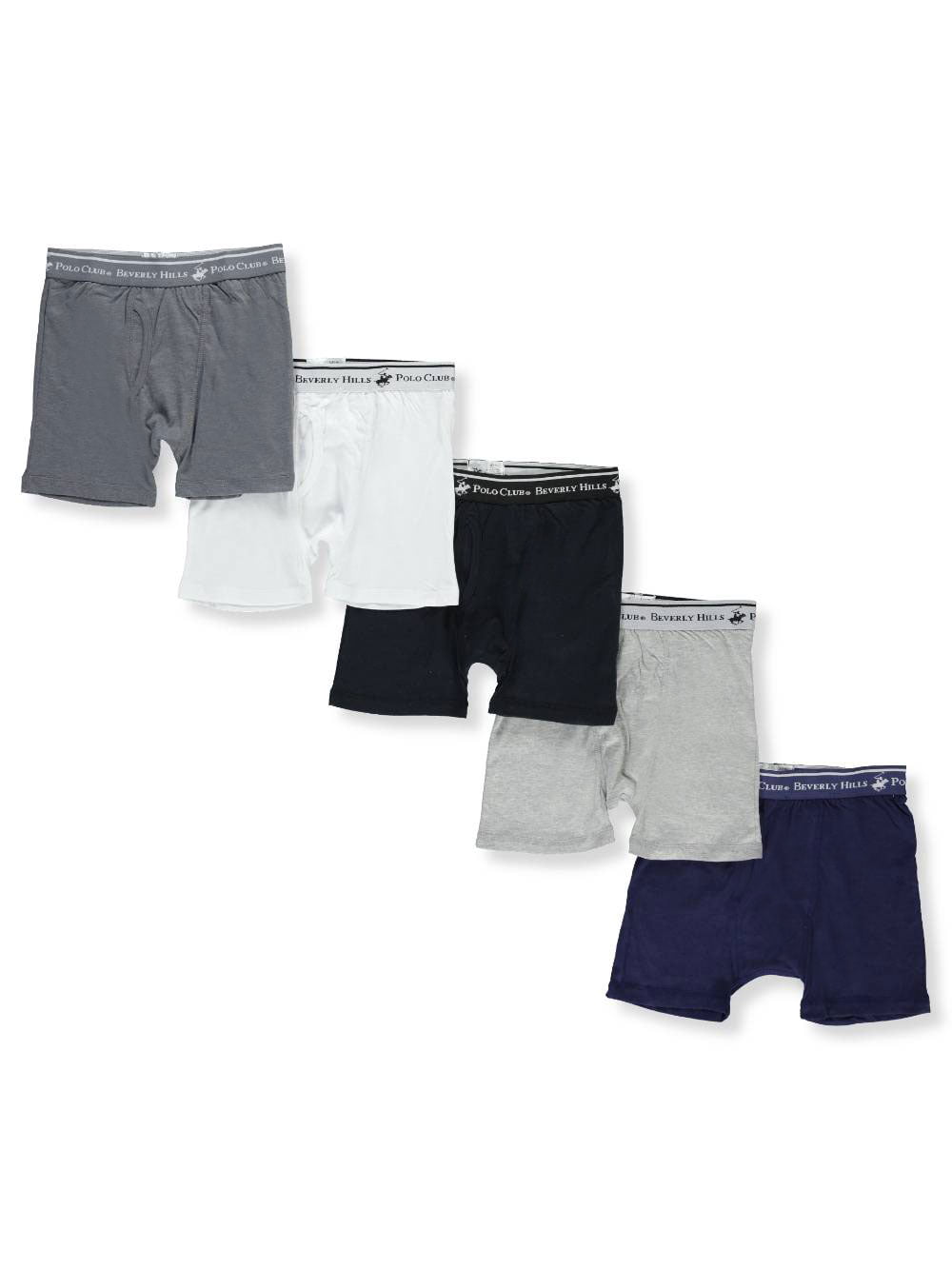Beverly Hills Polo Club Boys Boxer Briefs Pack of 5 