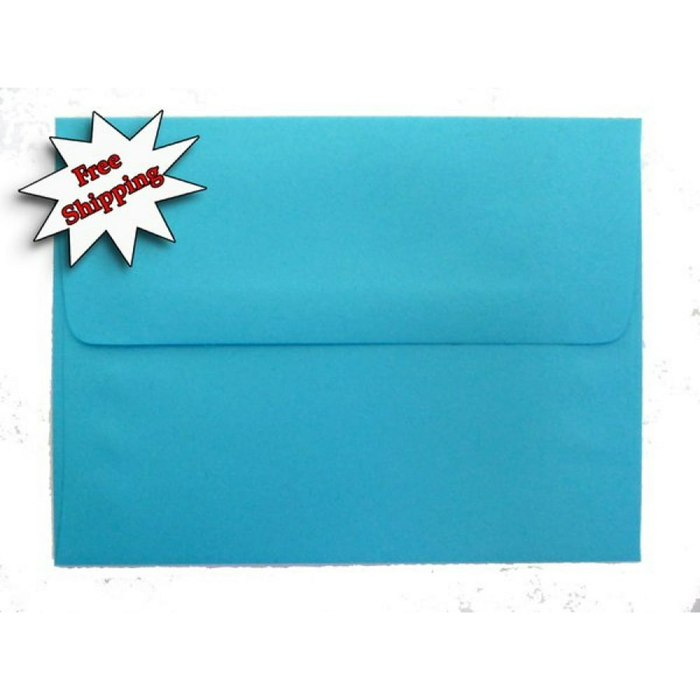 Bright Blue 25 Pack A2 Envelopes for 4 1/8 x 5 1/2 Cards, Invitations