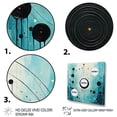 thumbnail image 3 of Designart "Blue And Black Minimalism Moon III" Abstract Collages Floater Framed Wall Art Print, 3 of 7
