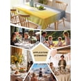 thumbnail image 5 of Yellow Grey Table Cloth, Abstract Modern Oil Painted Art Waterproof Tablecloth for Rectangle Tables, Reusable Washable Fabric Table Cover for Restaurant Kitchen Dining Tables 52"x70", 5 of 6