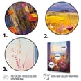 thumbnail image 3 of Designart "Breezy View of Floral Windows in Pink and Yellow III" Landscapes Framed Wall Art - Traditional Pink Meadow Entryway Framed Wall Art, 3 of 6