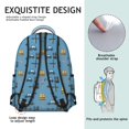 thumbnail image 4 of Police and Baton Blue Pattern Backpack for School, Cute School Bag with Adjustable Shoulder Straps and Padded Back, 15.3"x11"x7.1", 4 of 4