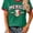 Green, variant on 2026 Women's Soccer Cup Mexico Jersey Y2K V-Neck Graphic T-Shirt - Football Shirt Short Sleeve Streetwear Top for Summer - L