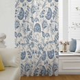 thumbnail image 6 of Vintage Spring Floral Sheer Curtains 72 Inches Long, Farmhouse Summer Botanical Retro Light Filering Curtains, Breathable Simi Curtain Privacy Drapes for Living Room Bedroom Window Treatment, 6 of 9