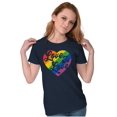 thumbnail image 4 of Retro Love Is Love Gay Pride Rainbow Women's Graphic T Shirt Tees Brisco Brands S, 4 of 5