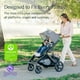 thumbnail image 3 of UPPAbaby Vista V3 Stroller - Full-Size Single-to-Double Stroller System - Toddler Seat, Bug Shield, Rain Shield, and Storage Bag Included - Greyson (Charcoal Mélange/Carbon Frame/Saddle Leather), 3 of 5
