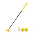 thumbnail image 1 of Lipstore Putter de Golf Rétractable Double Face Réglable pour Fond de Jardin Intérieur Jaune, 1 of 8