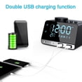thumbnail image 4 of Radio Réveil avec Haut-Parleur Bluetooth Station de Recharge/chargeurs de Téléphone avec Double port USB pour /iPad/iPod/Android et Tablettes, 4 of 8