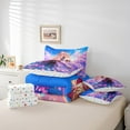 thumbnail image 4 of Anime Comforter Set 7 Piece Bed in a Bag Twin Cherry Blossom Bedding Sets,Cartoon Japanese Sheet Set with Comforter Japan Anime Gifts Bed Set,Kawaii Room Decor, 4 of 5
