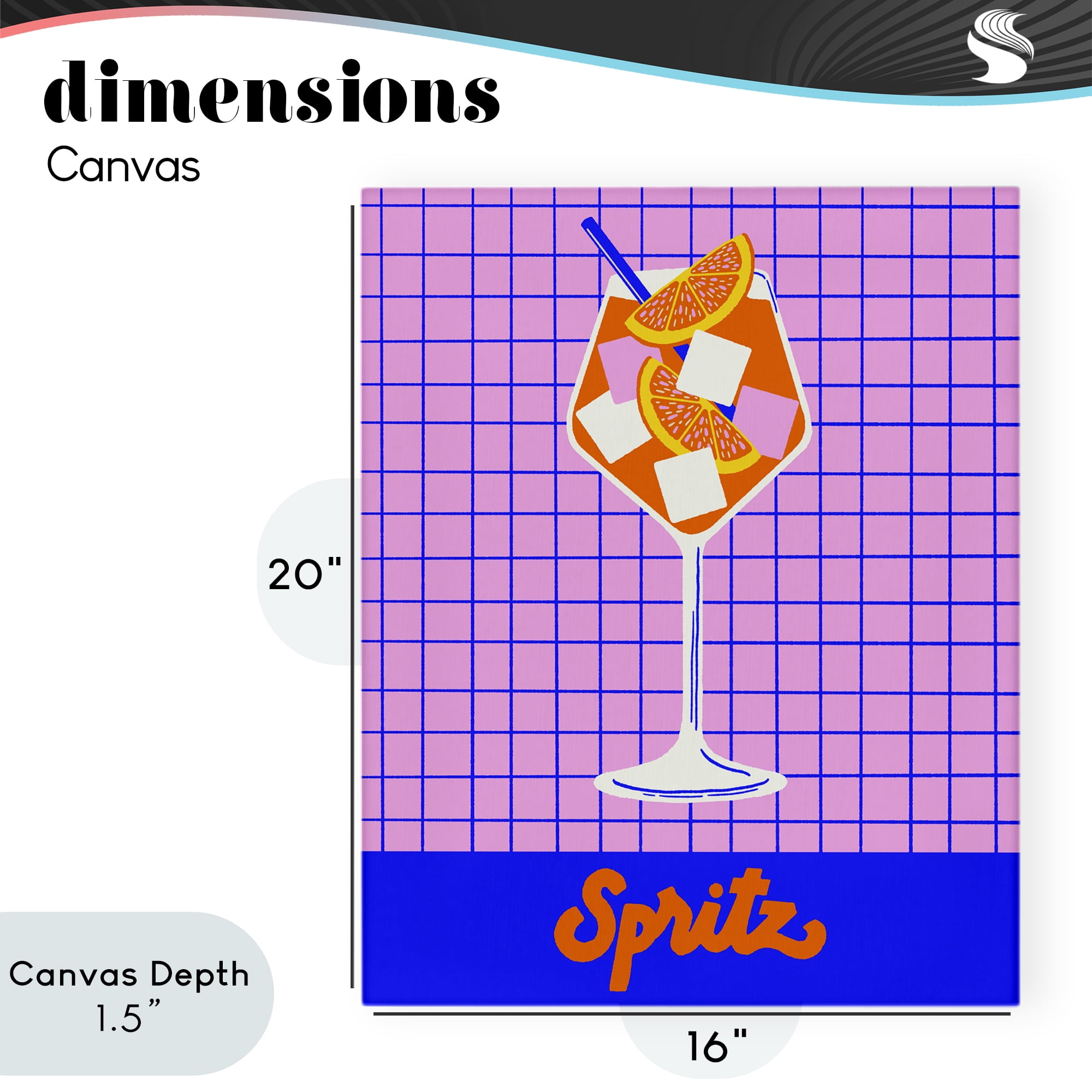 Stupell Industries Colorful Summer Spritz Drink Canvas Wall Art, design by Indira Prieto | IndySign