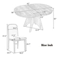 thumbnail image 2 of Harper & Bright Designs Extendable Dining Table Set for 6 with 4 Upholstered Chairs, Rustic Farmhouse Kitchen Table Set with Distressed Finish and Sturdy Crossed Legs, Espresso, 2 of 19